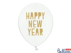 Happy New Year Balloner Pastelhvid