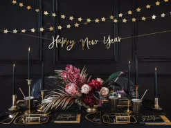 Happy New Year Guirlande Guld