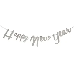 Happy New Year Guirlande Sølv
