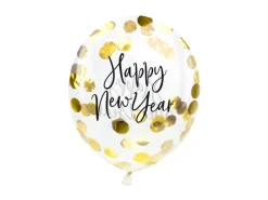 Happy New Year Konfetti Balloner Guld
