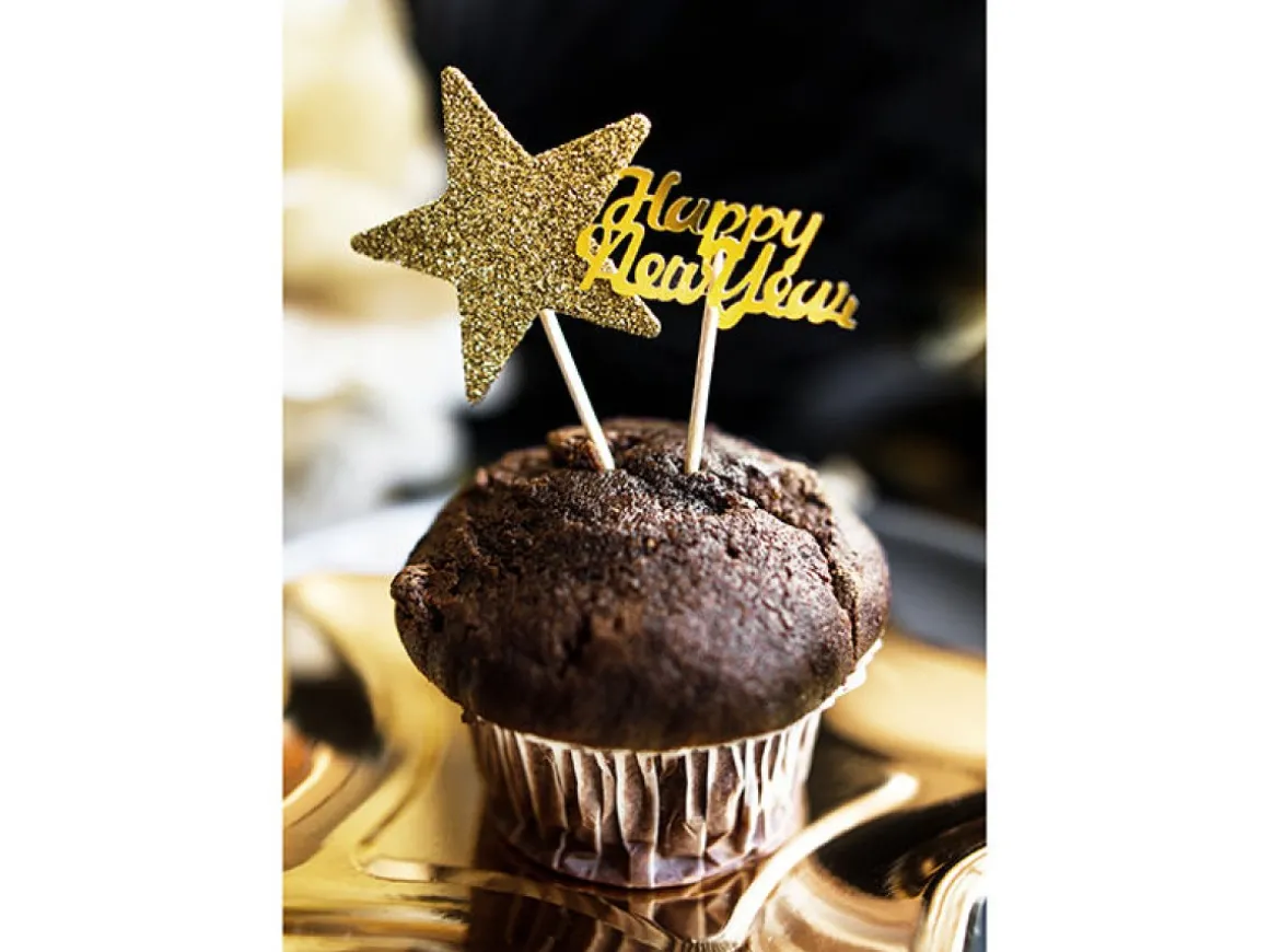 Happy New Year Konfetti Guld