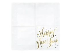 Happy New Year Servietter Guld