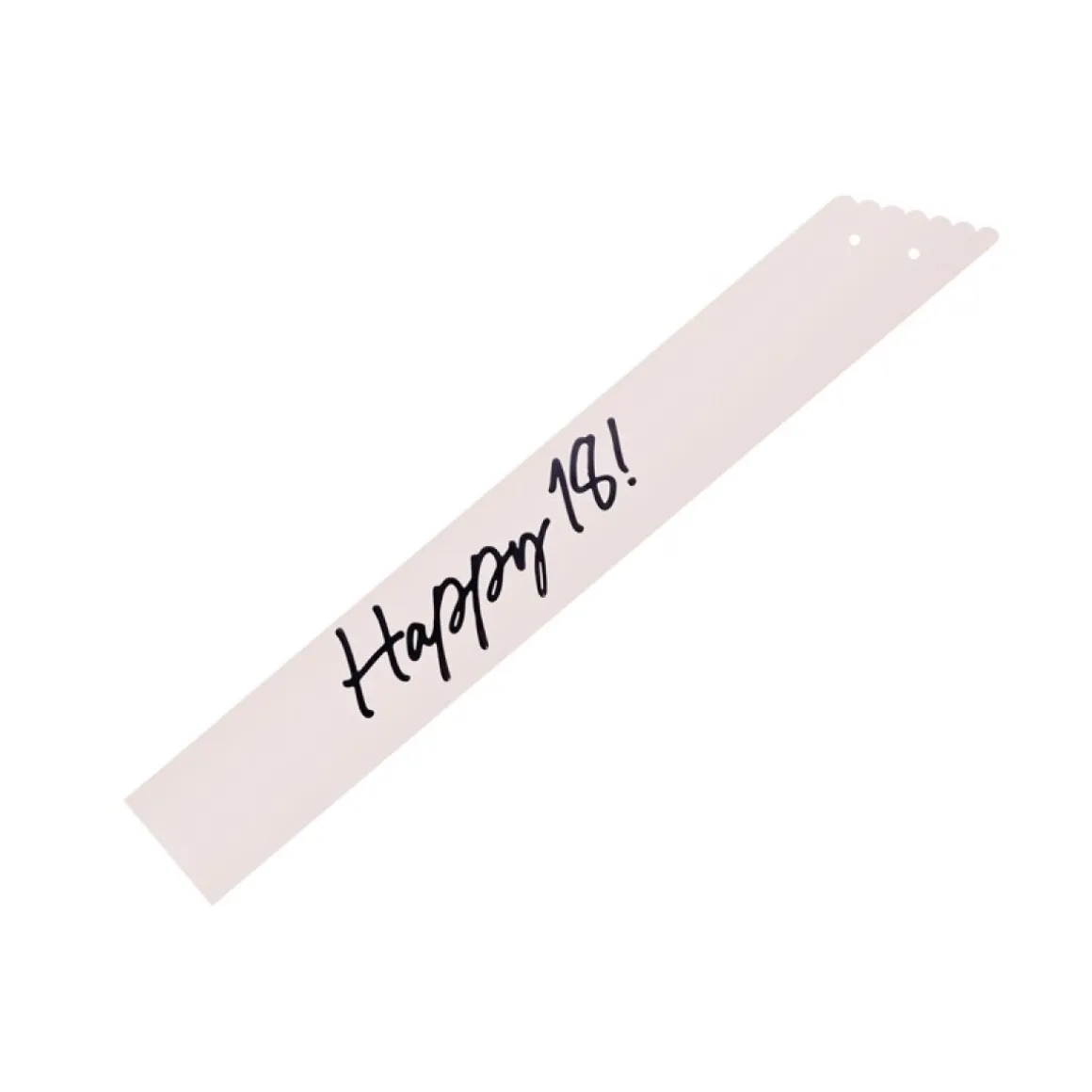 Happy 18 Skråbånd Creme/Sort