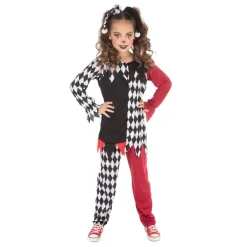Harlekin Klovn Børnekostume