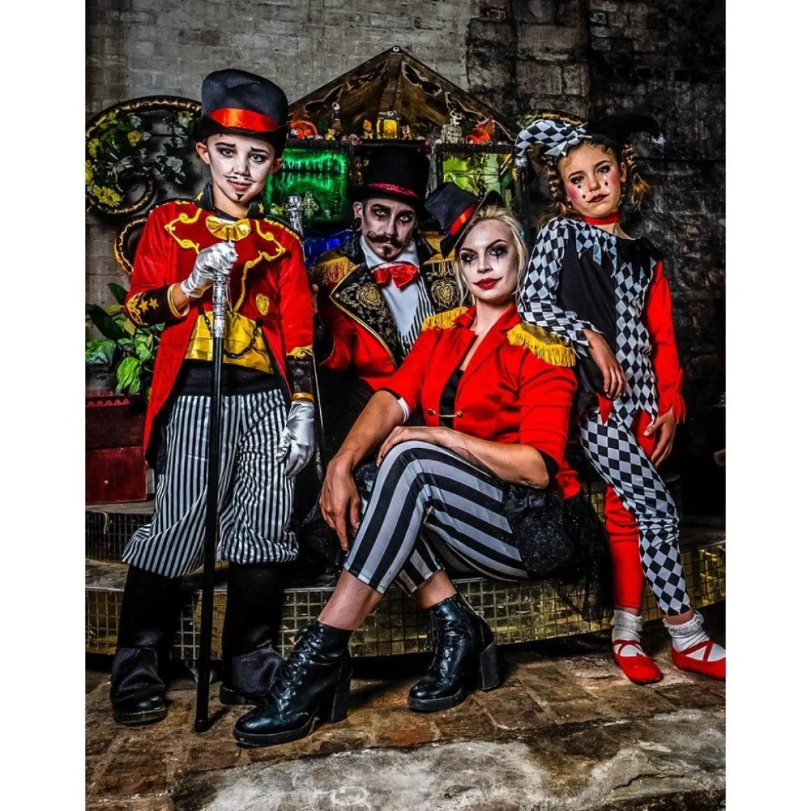Harlekin Klovn Børnekostume