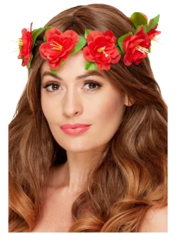 Hawaii Blomsterkrone Rød
