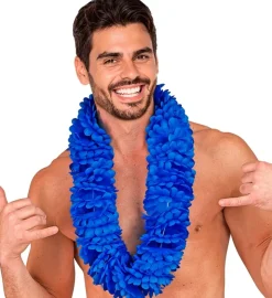 Hawaiikrans Blå