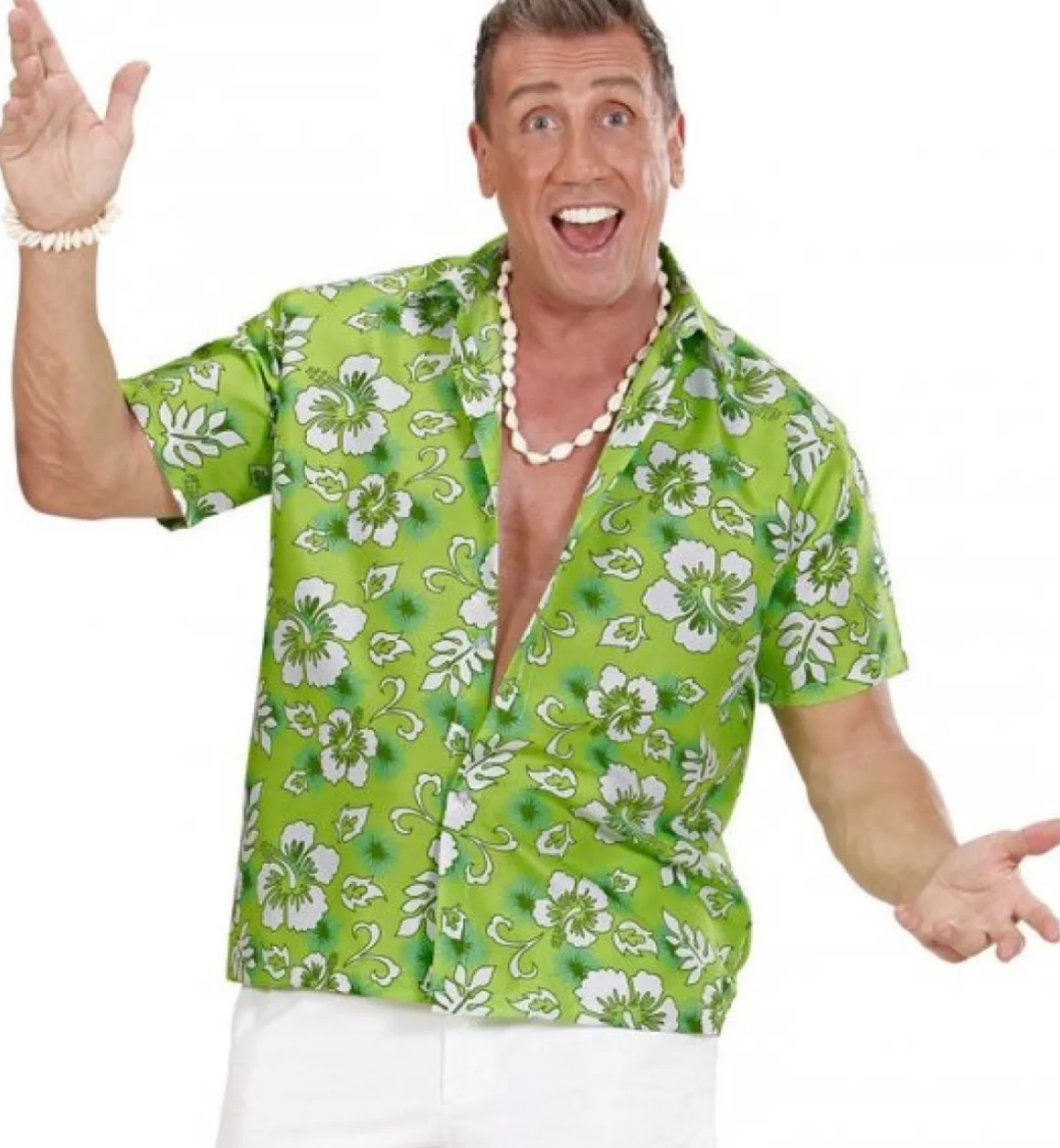 Hawaiiskjorte Grøn