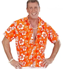 Hawaiiskjorte Orange