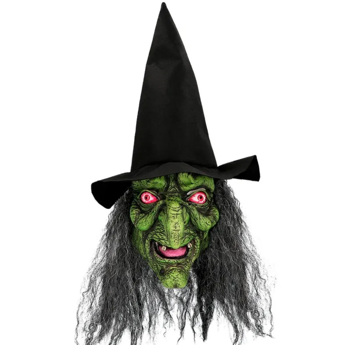 Heks Latexmaske & Hat