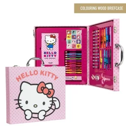 Hello Kitty® Tegnesæt Kuffert Lyserød