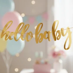 Hello Baby Guirlande Guld