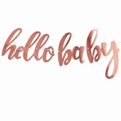 Hello Baby Guirlande Rosaguld