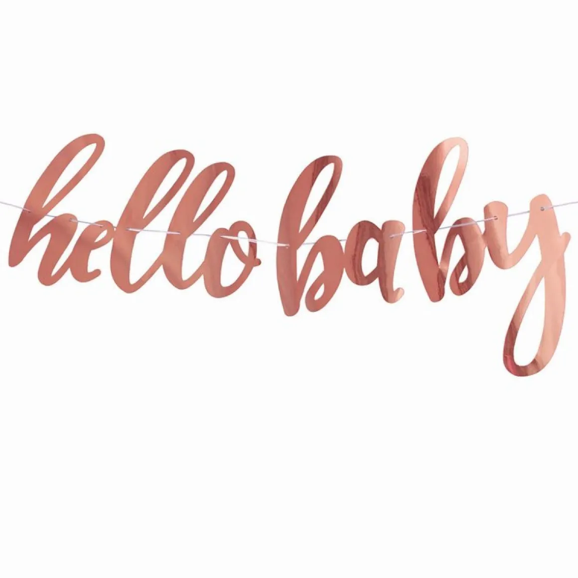Hello Baby Guirlande Rosaguld
