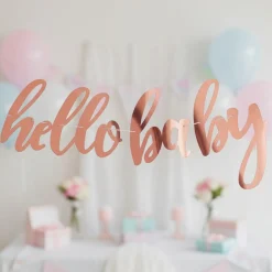 Hello Baby Guirlande Rosaguld