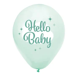 Hello Baby Latexballoner Grøn