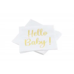 Hello Baby Servietter Guld