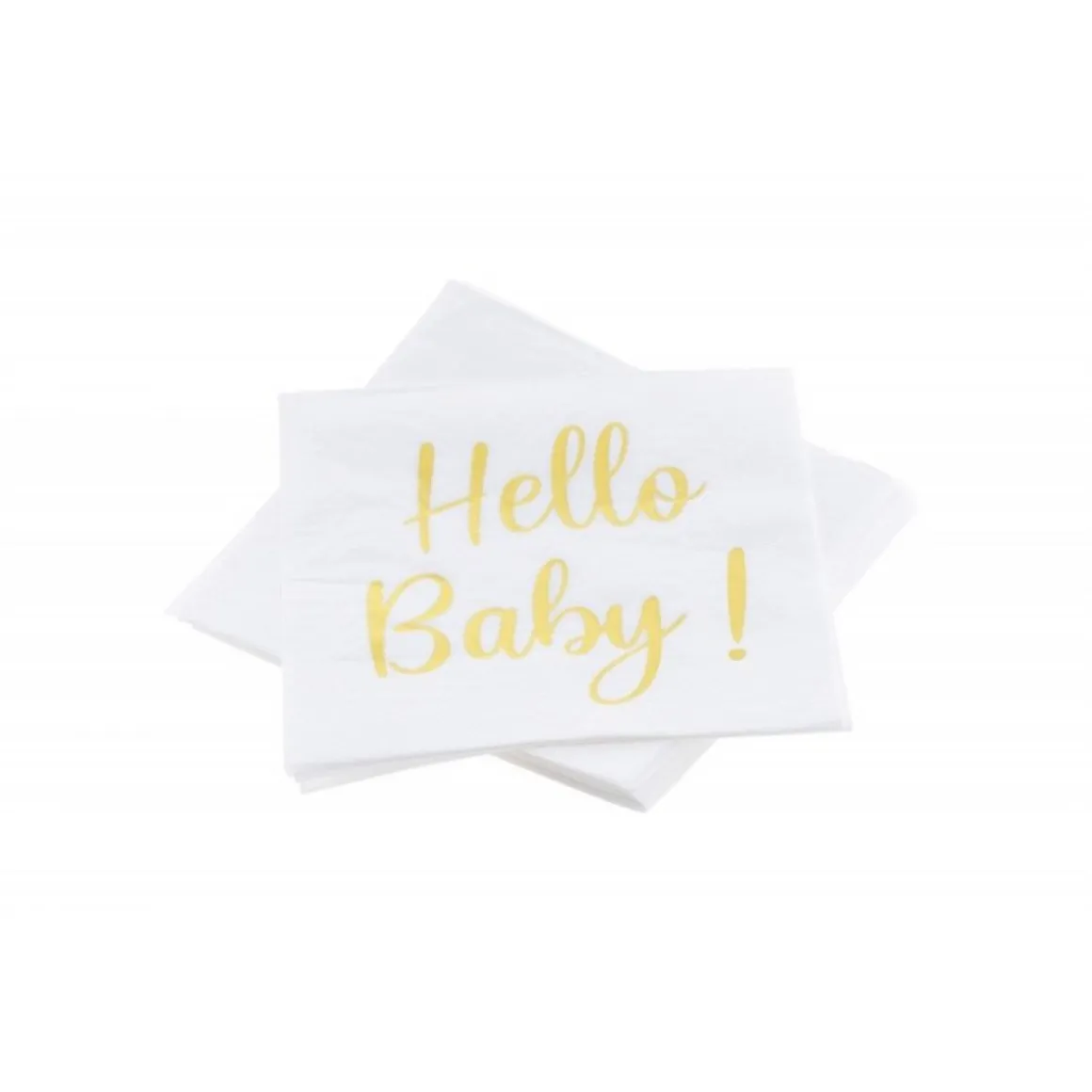 Hello Baby Servietter Guld