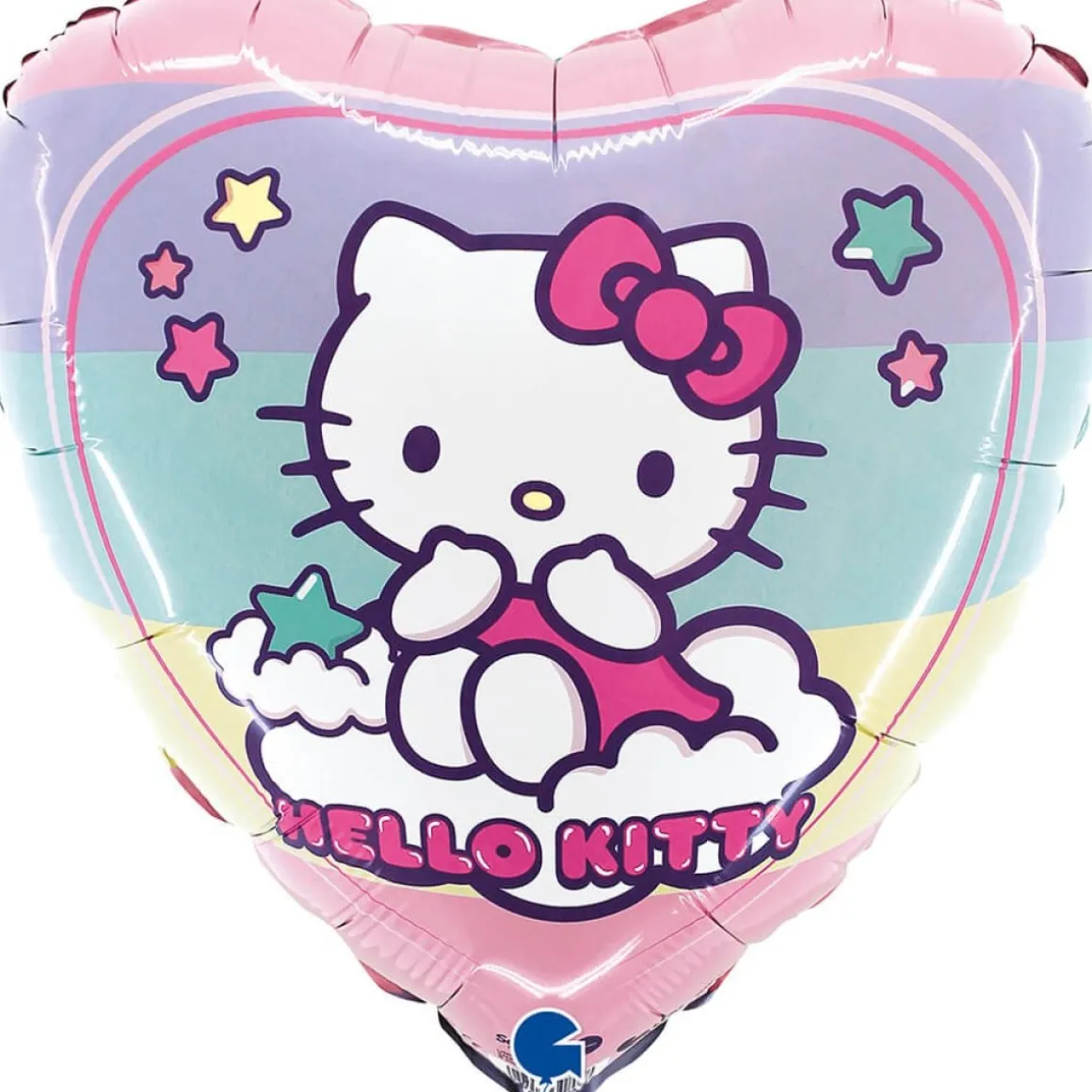 Hello Kitty® Regnbue Hjerte Folieballon