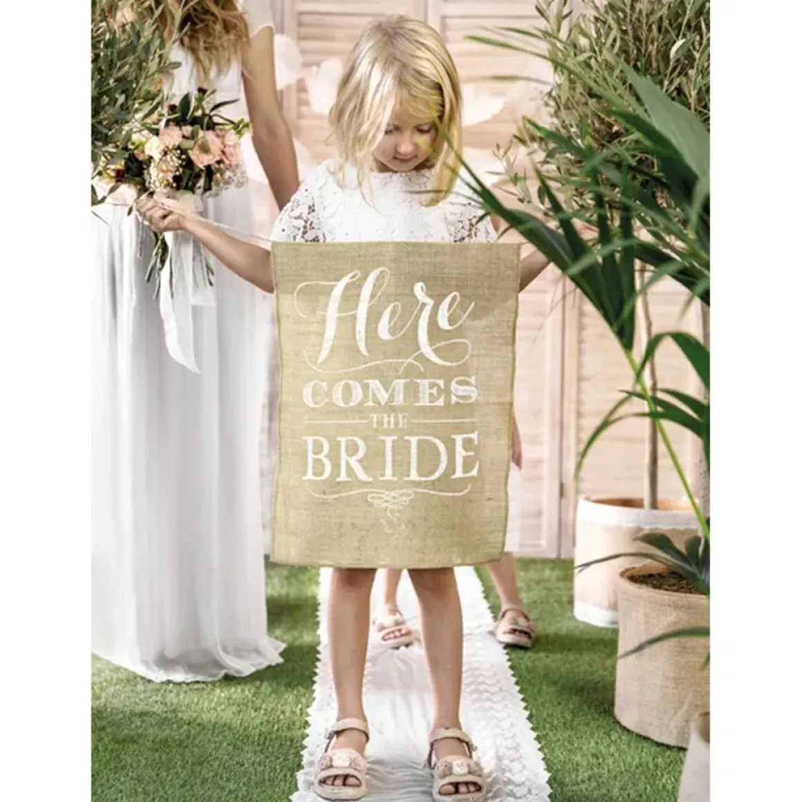 Here Comes The Bride Juteskilt