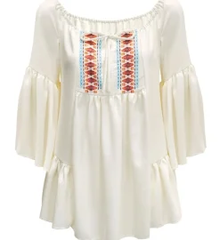 Hippie Bluse Cremehvid