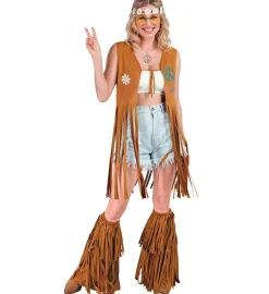 Hippie Cowboy Frynse Støvleovertræk Brun