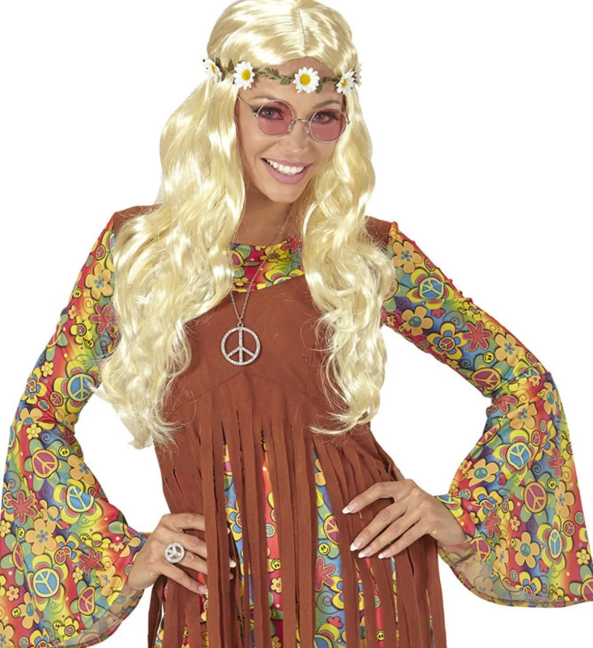 Hippie Paryk Med Blomsterkrans