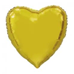 Hjerte Folieballon Guld