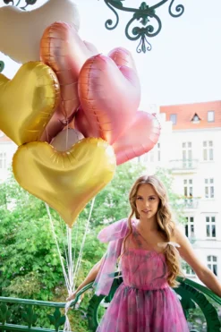 Hjerte Folieballon Guld