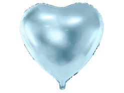 Hjerte Folieballon Lyseblå