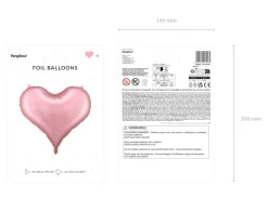 Hjerte Folieballon Lyserød