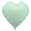 Hjerte Folieballon Mat Grøn