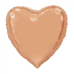 Hjerte Folieballon Rosaguld