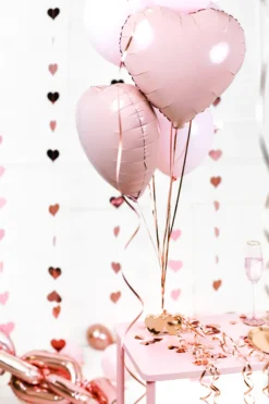 Hjerte Folieballon Sart Lyserød