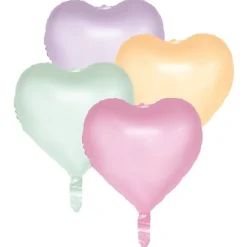 Hjerte Folieballoner Pastel