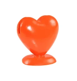 Hjerte Bordkortholder Mørk Orange