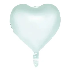 Hjerte Folieballon Pastelgrøn