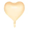 Hjerte Folieballon Pastelgul