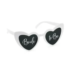 Hjerteformede Bride To Be Briller Hvid