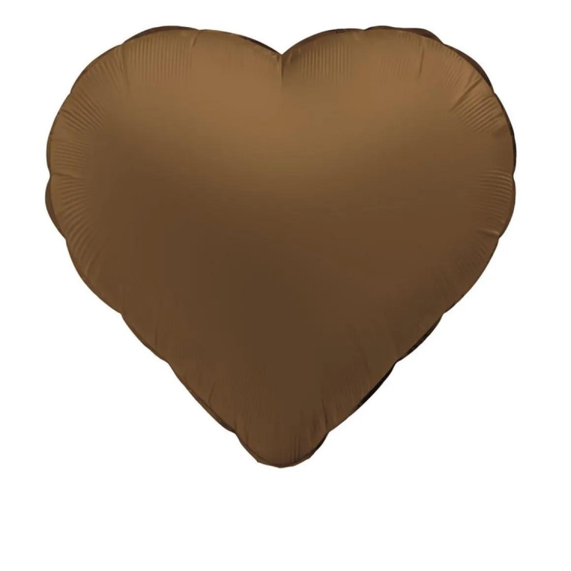 Hjerteformet Folieballon Chokoladebrun