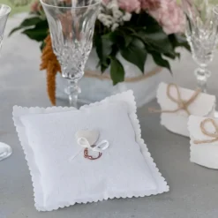 Hjerte Ringpude Beige