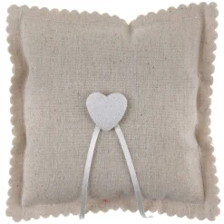 Hjerte Ringpude Beige