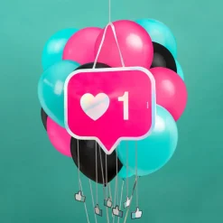 Hjerte Taleboble Piñata Pink