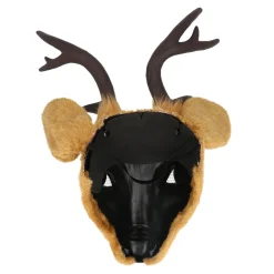 Hjort Plys Halvmaske Brun