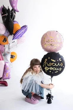 Hocus Pocus Folieballon Sort Guld