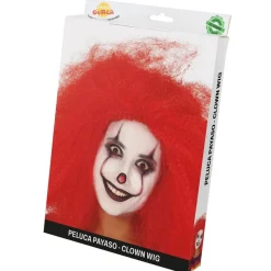 Horror Klovn Paryk Rød