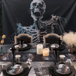 Horror Skelet Banner Baggrund