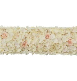 Hortensia Bordløber Hvid/Rosa