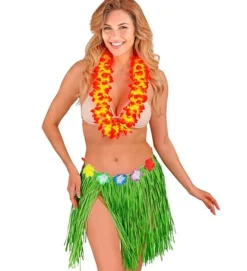 Hula Stråskørt Grøn