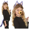 Hund Børnekostume Sæt Blå